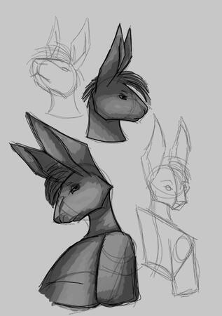 Anthro Rabbit Study